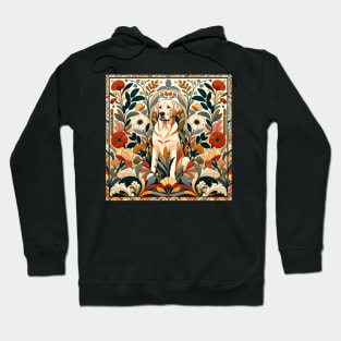 Labrador Retriever inspired by William Morris Hoodie